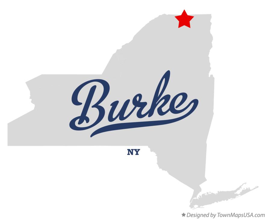Map of Burke New York NY