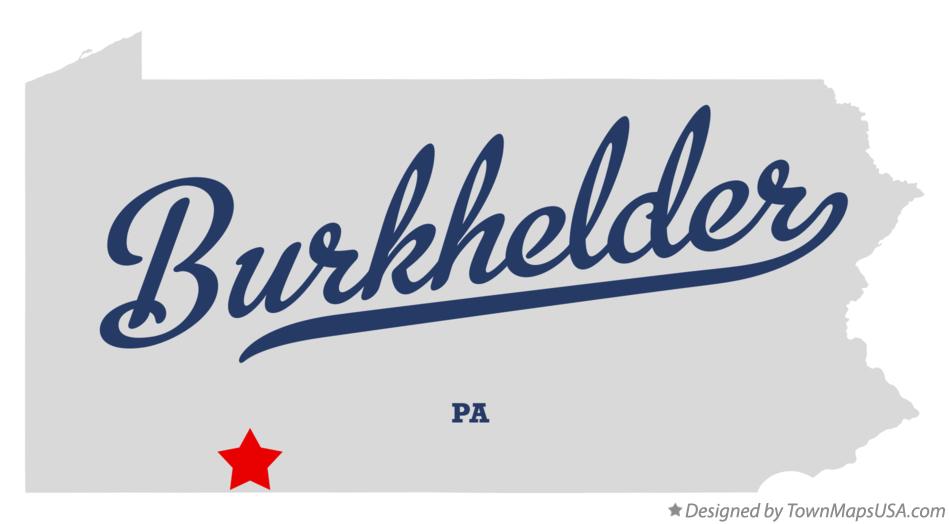 Map of Burkhelder Pennsylvania PA