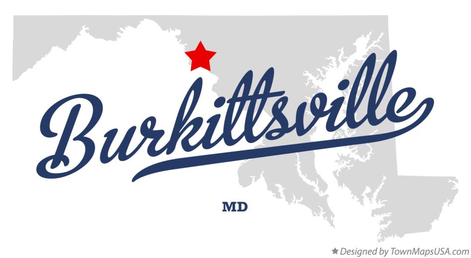 Map of Burkittsville Maryland MD
