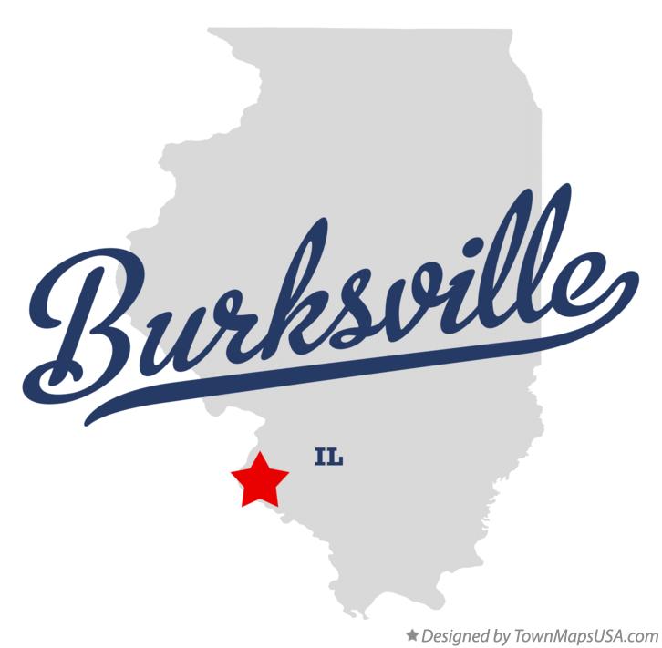 Map of Burksville Illinois IL