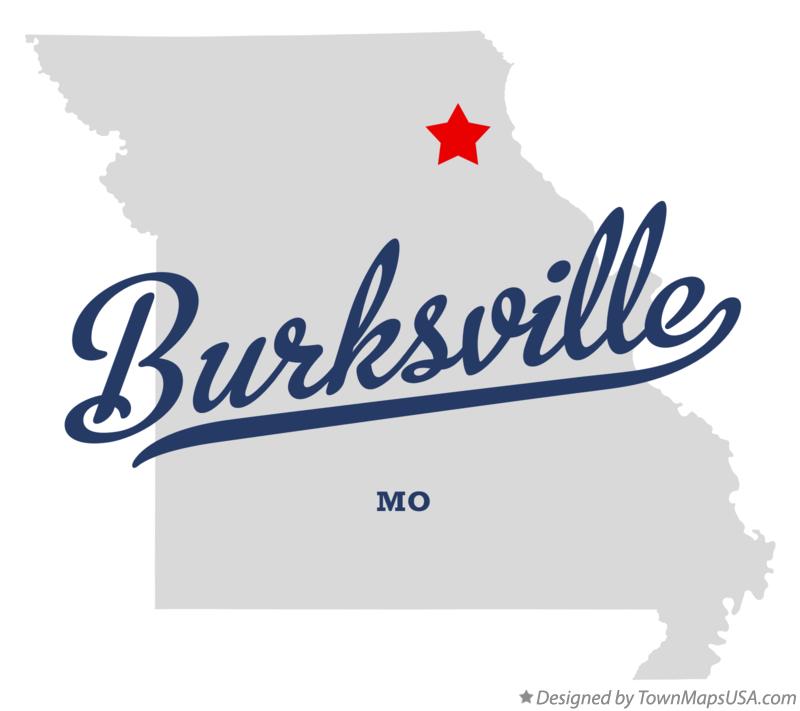 Map of Burksville Missouri MO