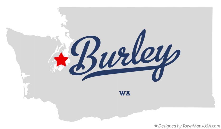 Map of Burley Washington WA