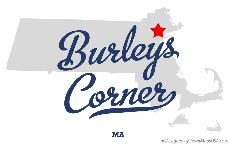 Map of Burleys Corner Massachusetts MA