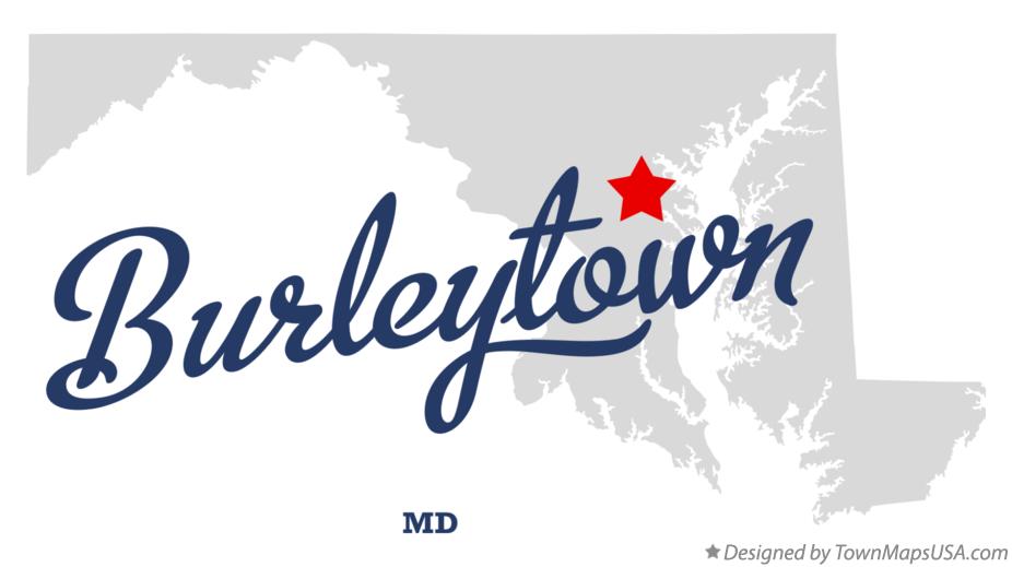 Map of Burleytown Maryland MD