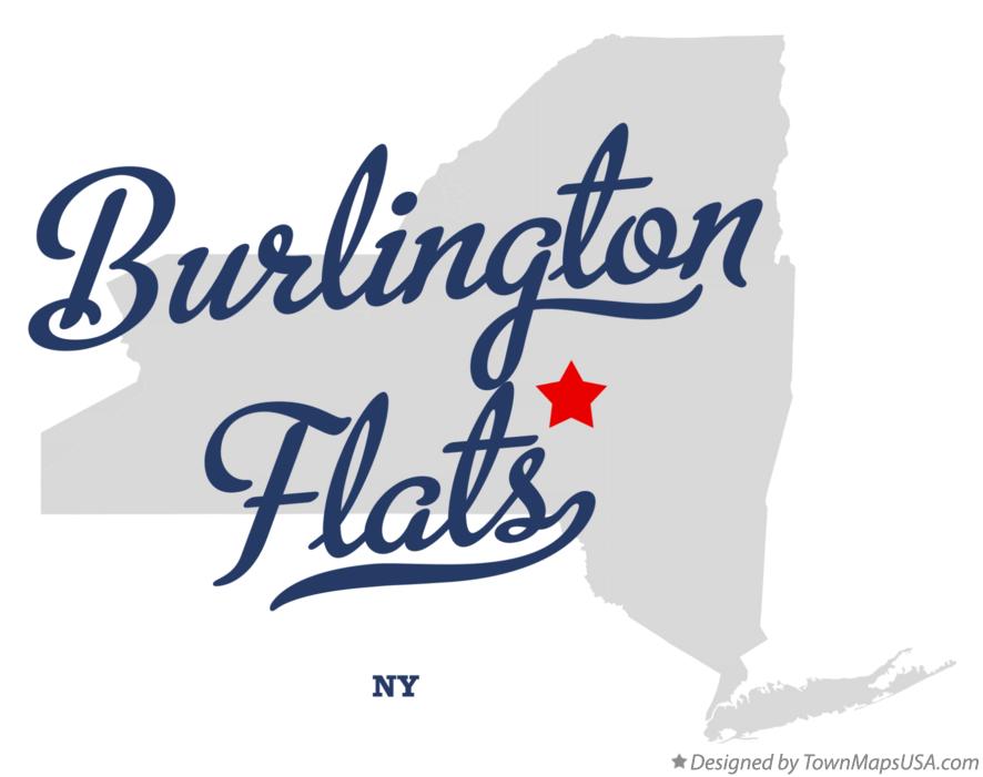 Map of Burlington Flats New York NY