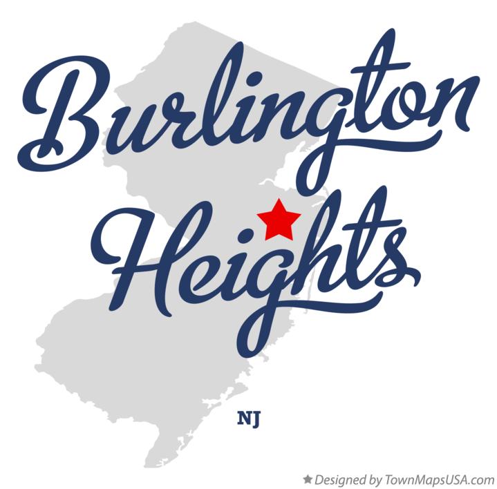 Map of Burlington Heights New Jersey NJ