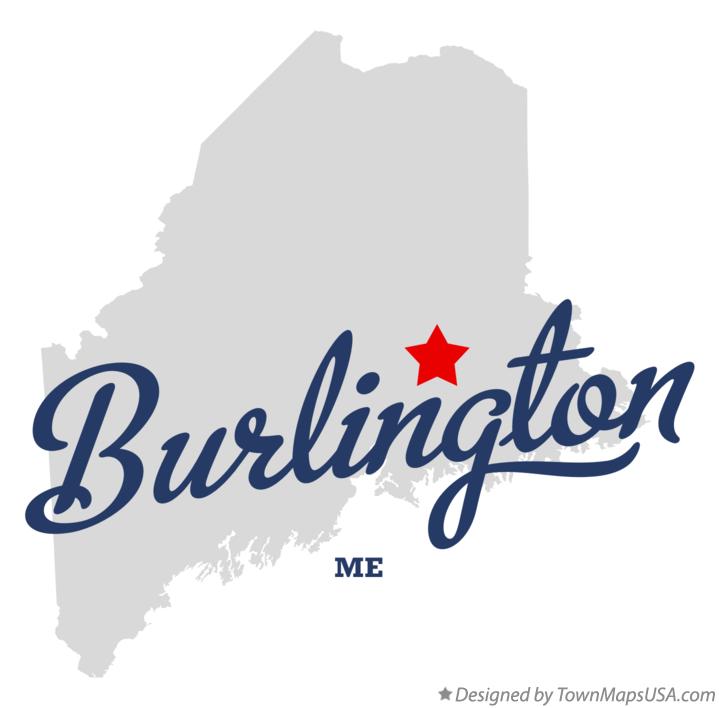 Map of Burlington Maine ME