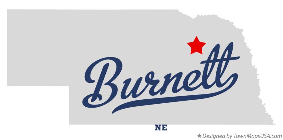 Map of Burnett Nebraska NE