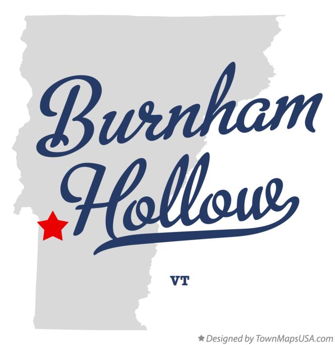 Map of Burnham Hollow Vermont VT