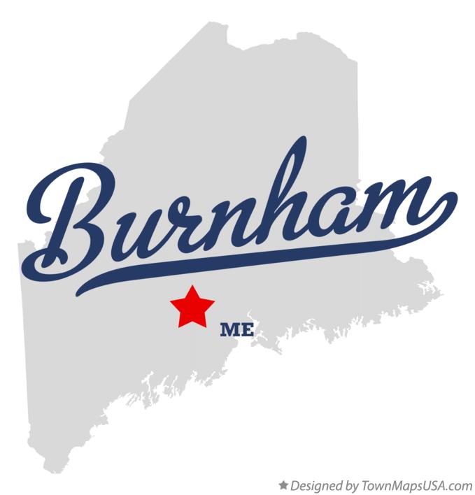 Map of Burnham Maine ME