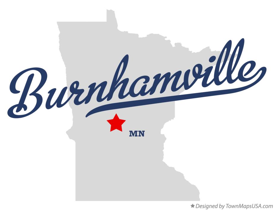 Map of Burnhamville Minnesota MN