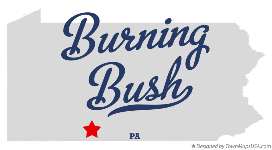 Map of Burning Bush Pennsylvania PA