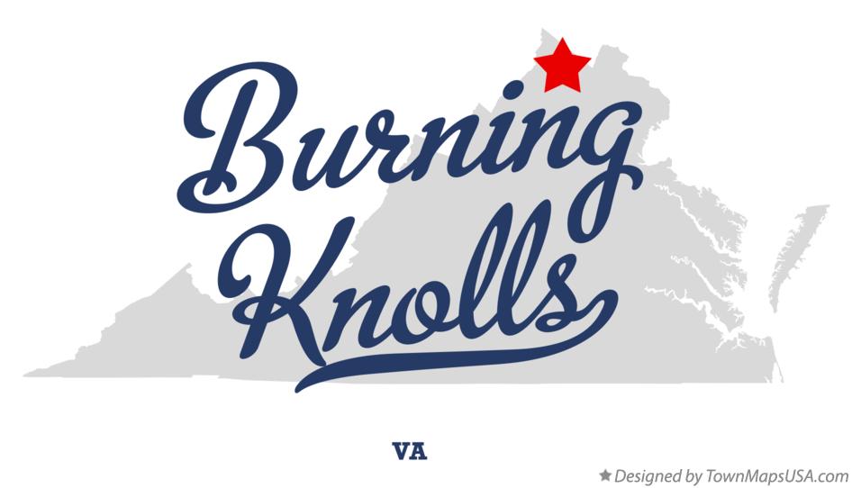 Map of Burning Knolls Virginia VA