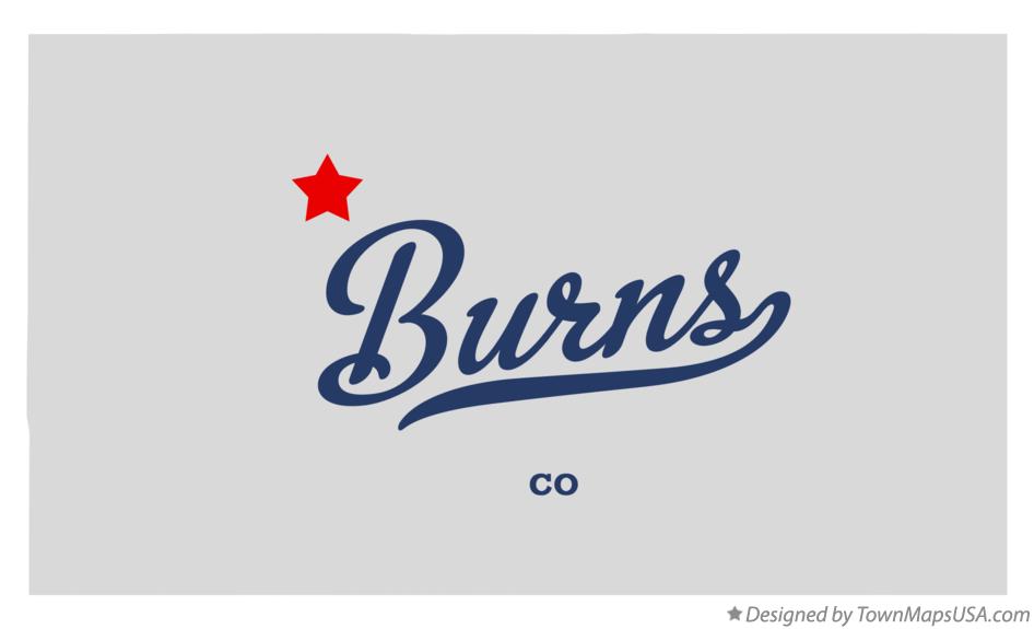 Map of Burns Colorado CO