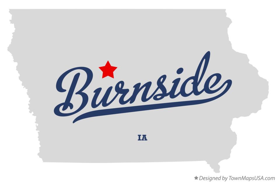 Map of Burnside Iowa IA