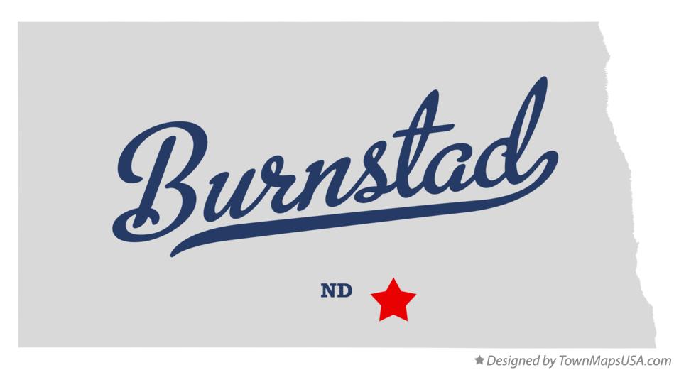 Map of Burnstad North Dakota ND