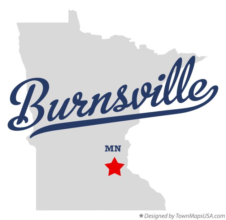 Map of Burnsville Minnesota MN