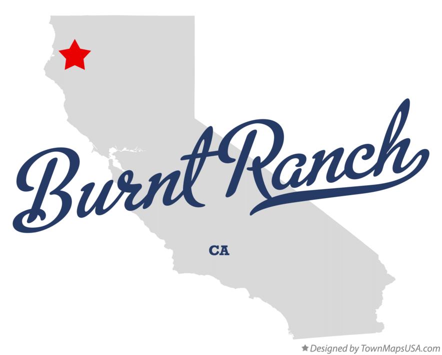 Map of Burnt Ranch California CA