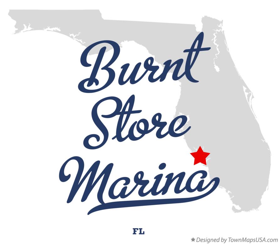 Map of Burnt Store Marina Florida FL