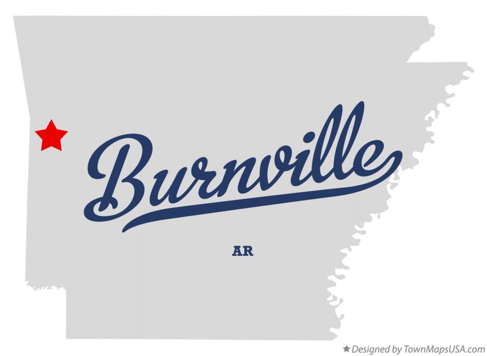 Map of Burnville Arkansas AR