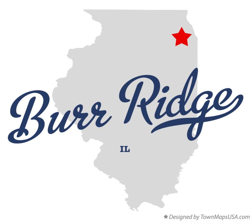 Map Of Burr Ridge Il Illinois