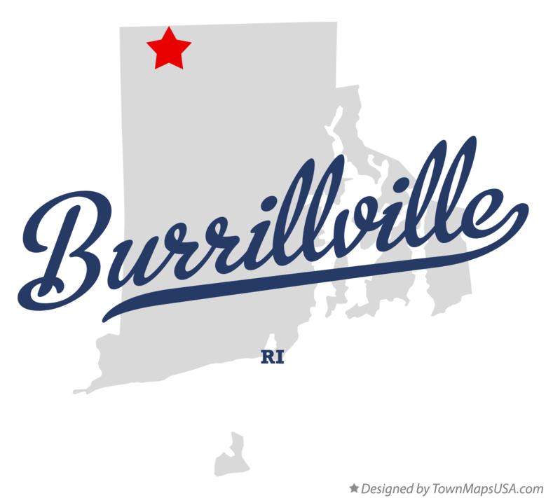 Map of Burrillville Rhode Island RI