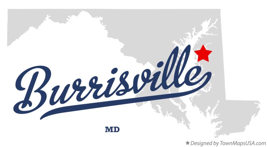 Map of Burrisville Maryland MD