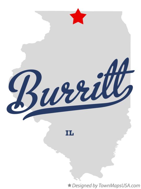 Map of Burritt Illinois IL