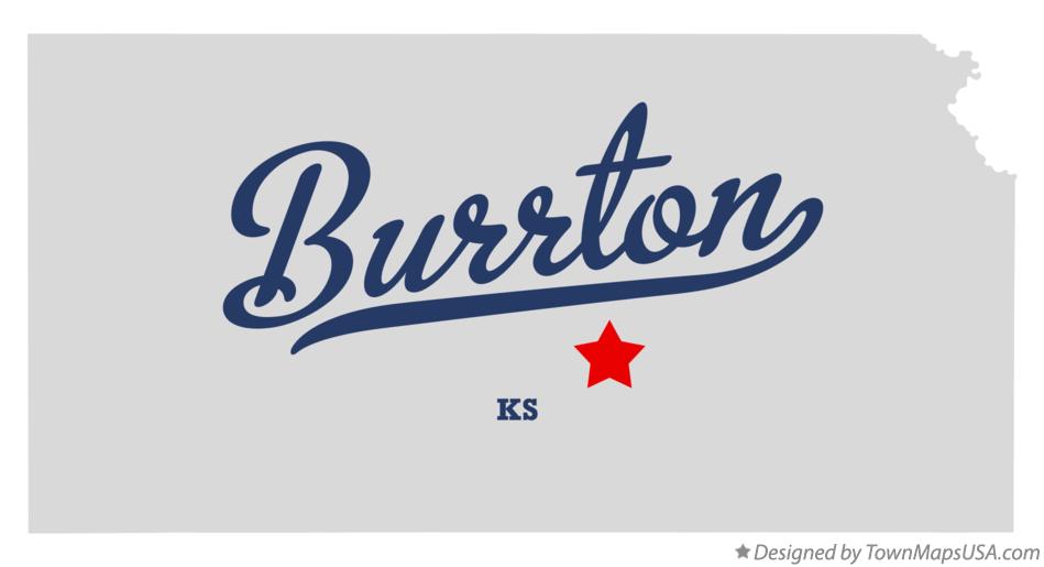 Map of Burrton Kansas KS