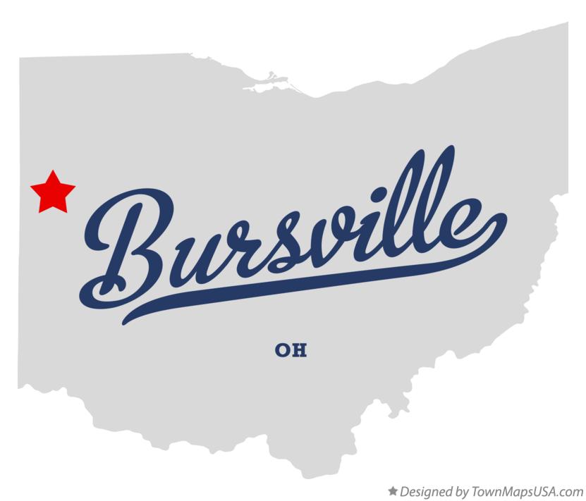 Map of Bursville Ohio OH