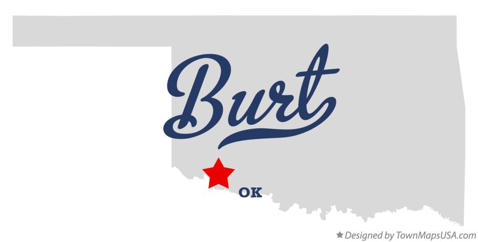 Map of Burt Oklahoma OK