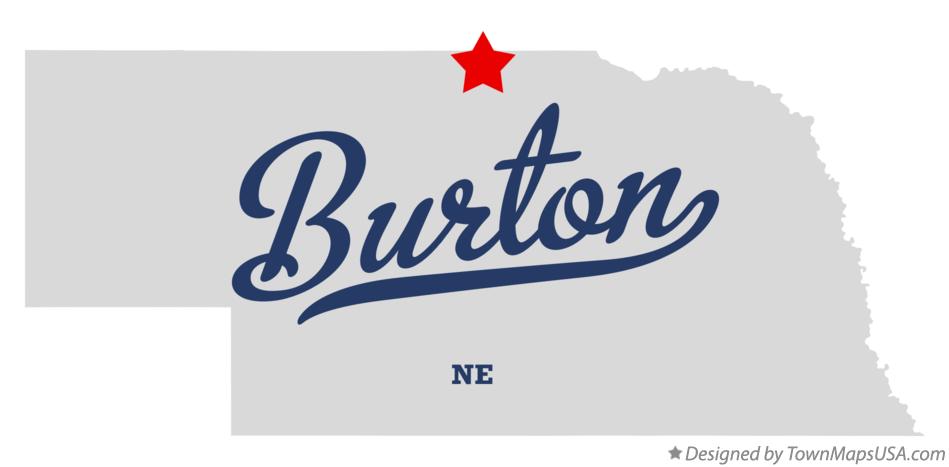 Map of Burton Nebraska NE