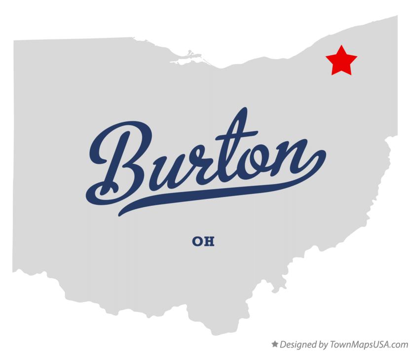 Map of Burton Ohio OH