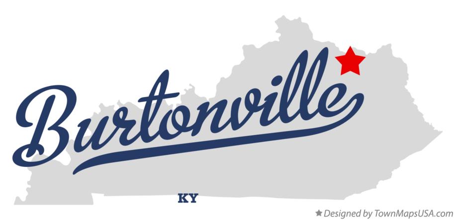Map of Burtonville Kentucky KY