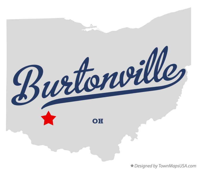 Map of Burtonville Ohio OH