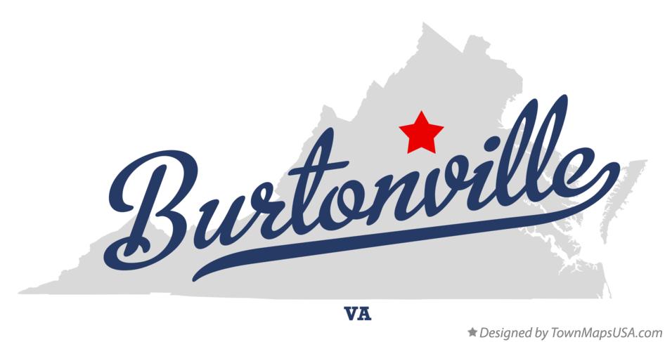 Map of Burtonville Virginia VA