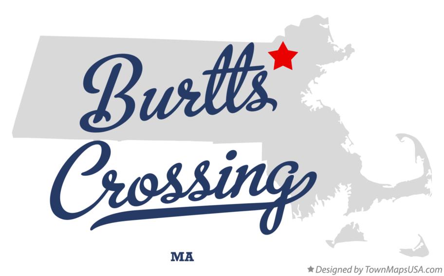 Map of Burtts Crossing Massachusetts MA