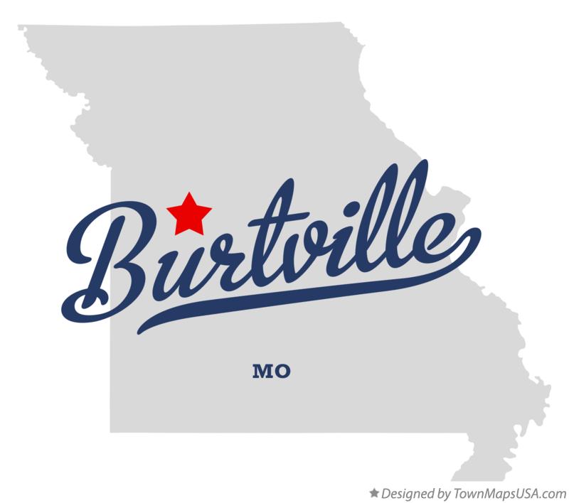 Map of Burtville Missouri MO
