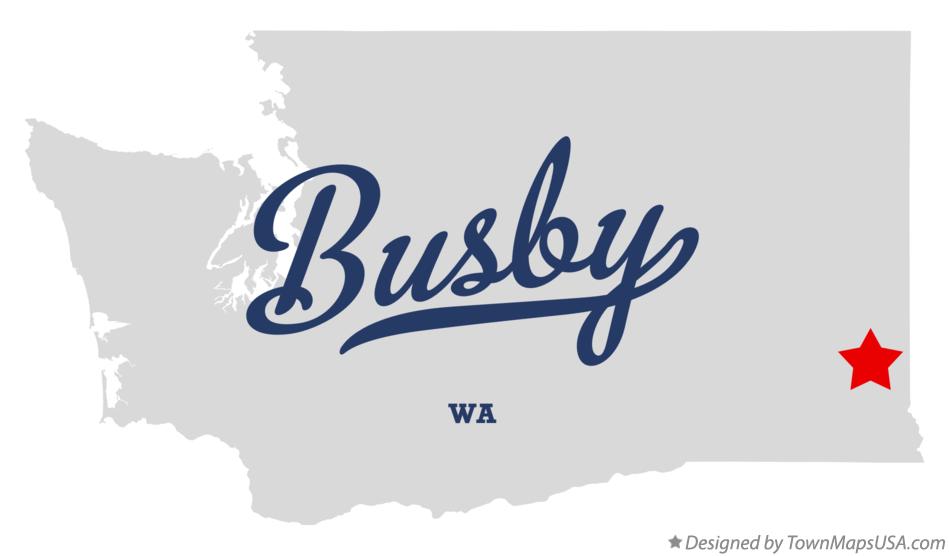 Map of Busby Washington WA