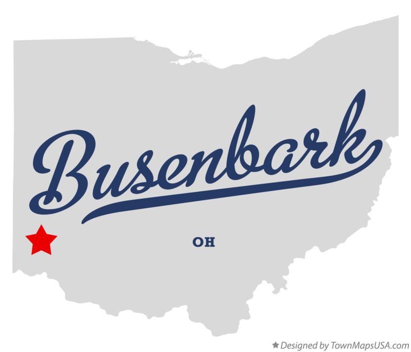 Map of Busenbark Ohio OH