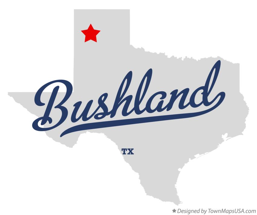 Map of Bushland Texas TX