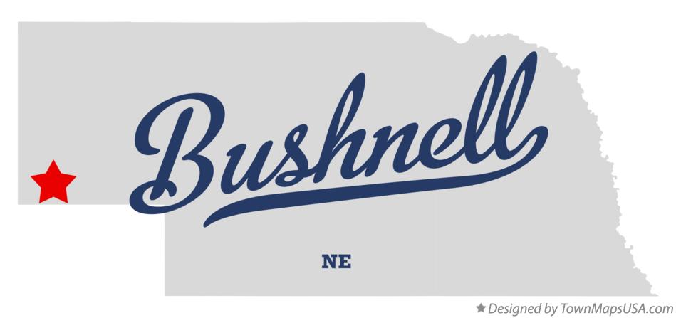 Map of Bushnell Nebraska NE