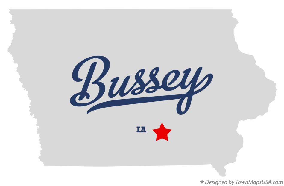 Map of Bussey Iowa IA