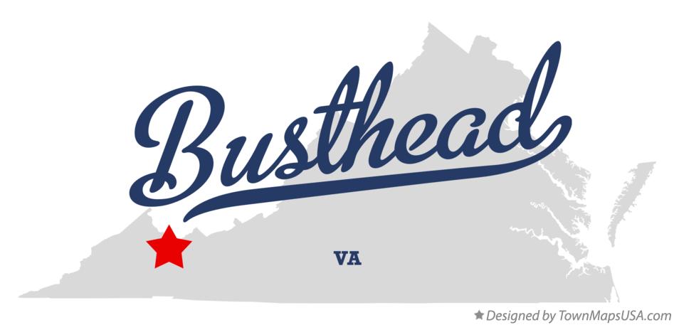 Map of Busthead Virginia VA