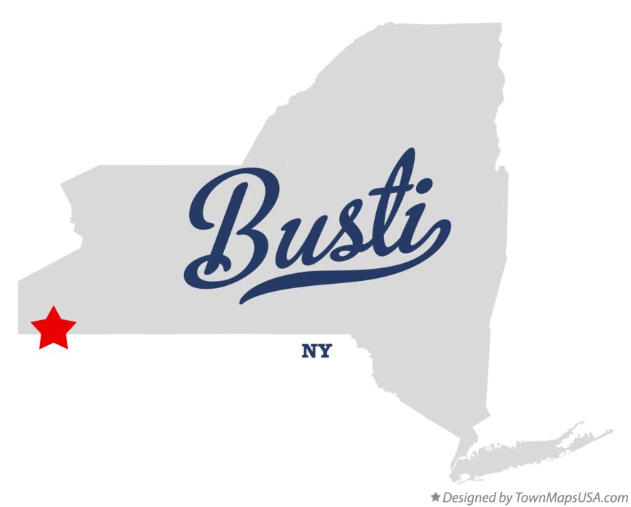 Map of Busti New York NY