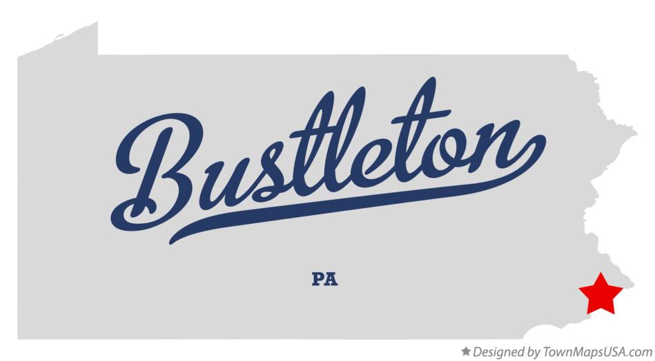 Map of Bustleton Pennsylvania PA