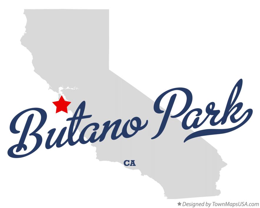 Map of Butano Park California CA