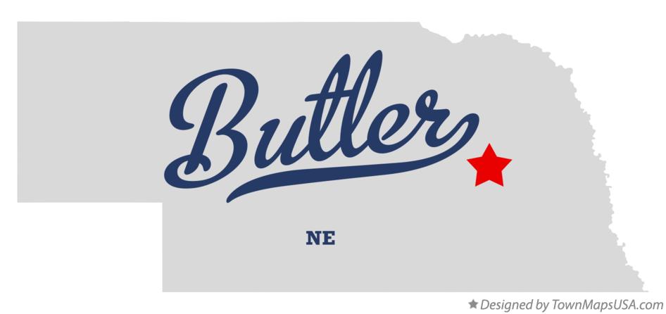 Map of Butler Nebraska NE
