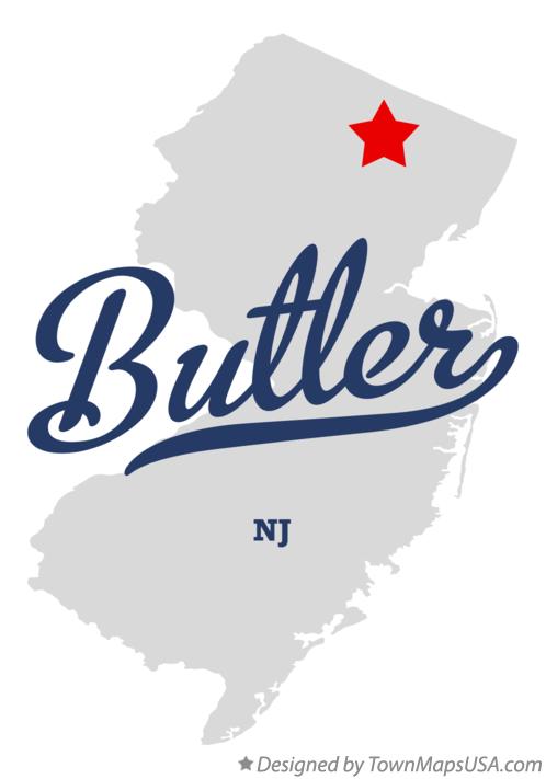 Map of Butler New Jersey NJ