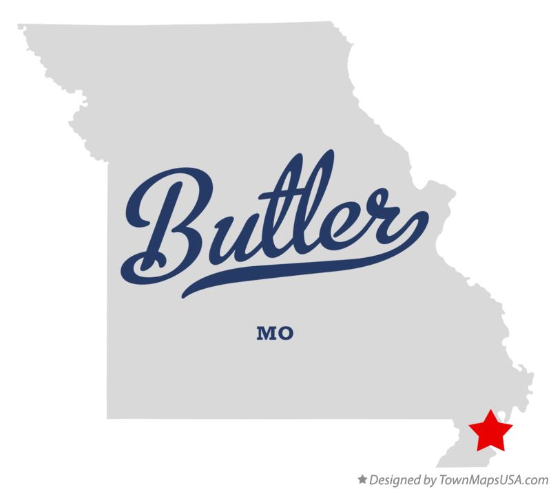 Map of Butler Missouri MO